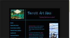 Desktop Screenshot of barrettartglass.com