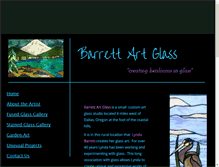 Tablet Screenshot of barrettartglass.com